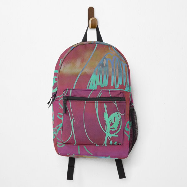 Item preview, Floral Neon Sketch – Vibrant Abstract Portrait designed and sold by Kaya10Studio.