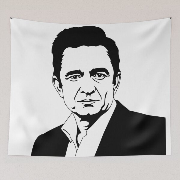 Artikelvorschau, Johnny Cash Gesicht entworfen und verkauft von Brexmore3.