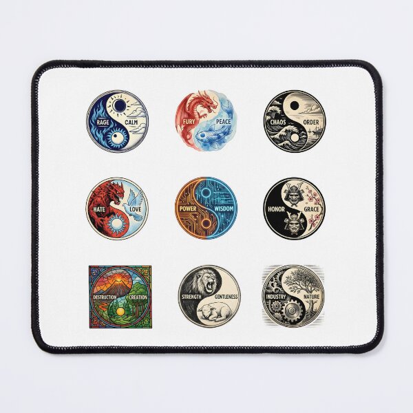 Item preview, Yin Yang Duality Art Collection – Symbolic Zen Designs for Mindful Living designed and sold by SideKickCreates.