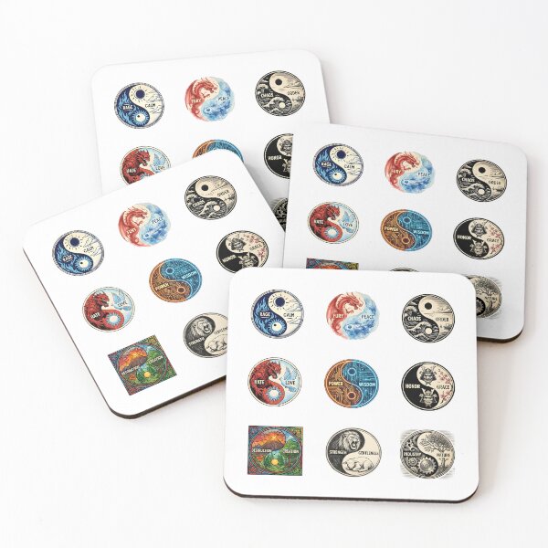 Item preview, Yin Yang Duality Art Collection – Symbolic Zen Designs for Mindful Living designed and sold by SideKickCreates.