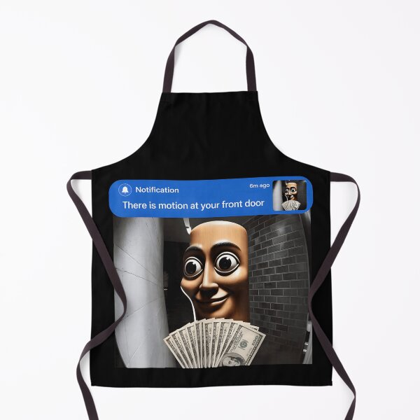 Item preview, Creepy Doorbell Camera Motion Alert Surreal Tall Figure With Money Meme designed and sold by MariCanal.