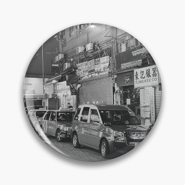 Item preview, Three taxis sit idle in a hidden side street in Wan Chai designed and sold by Jayne  Sims.