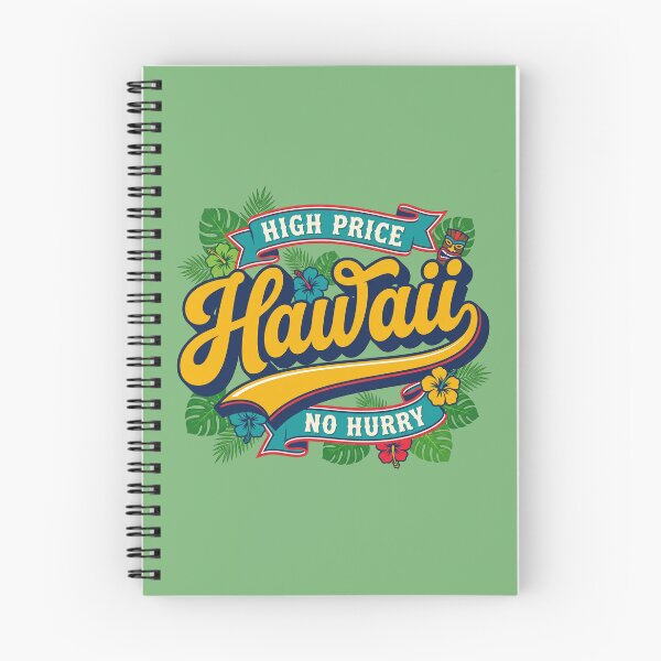 Item preview, Hawaii High Price No Hurry Retro Tiki Script Pop Art Design designed and sold by Cozy-Old-Pub.