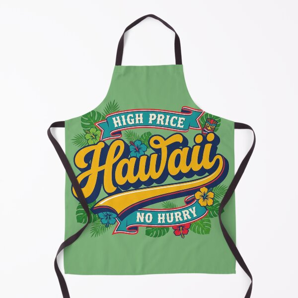 Item preview, Hawaii High Price No Hurry Retro Tiki Script Pop Art Design designed and sold by Cozy-Old-Pub.
