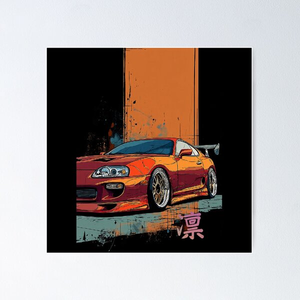 Item preview, Toyota Supra MK4 drift culture Japanese Art Style. designed and sold by AGED Limited.
