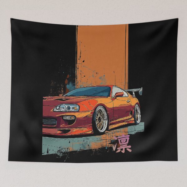 Item preview, Toyota Supra MK4 drift culture Japanese Art Style. designed and sold by AGED Limited.
