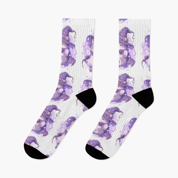 Item preview, Lavender Cat Mage Anime Design, Cute Wizard Cat Aesthetic, Pastel Magical Character Graphic designed and sold by MouradStudio.