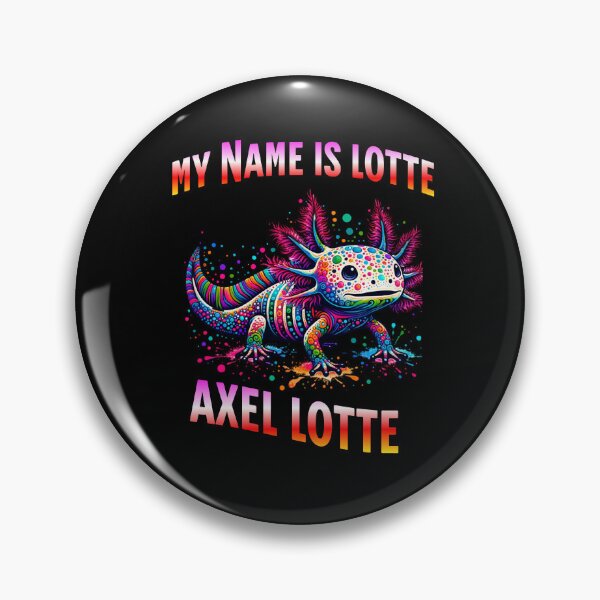 Item preview, Axel Lotte - Colorful Psychedelic Axolotl Wordplay designed and sold by HoshisWorld2018.