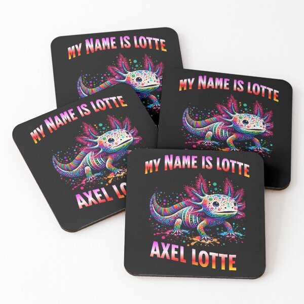 Item preview, Axel Lotte - Colorful Psychedelic Axolotl Wordplay designed and sold by HoshisWorld2018.
