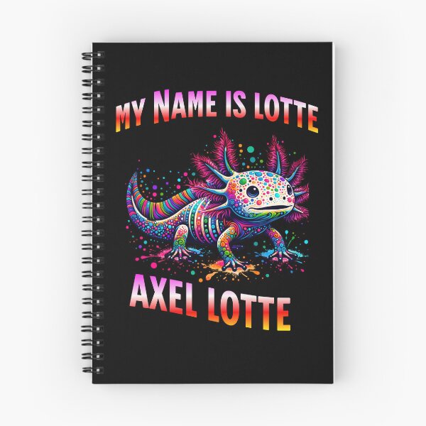 Item preview, Axel Lotte - Colorful Psychedelic Axolotl Wordplay designed and sold by HoshisWorld2018.