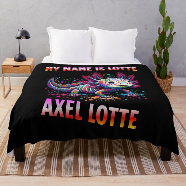 Item preview, Axel Lotte - Colorful Psychedelic Axolotl Wordplay designed and sold by HoshisWorld2018.