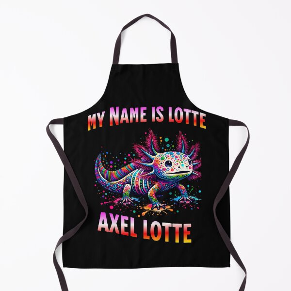 Item preview, Axel Lotte - Colorful Psychedelic Axolotl Wordplay designed and sold by HoshisWorld2018.