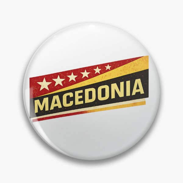 Item preview, Macedonia Retro Star Emblem designed and sold by FlatlineArtCo.