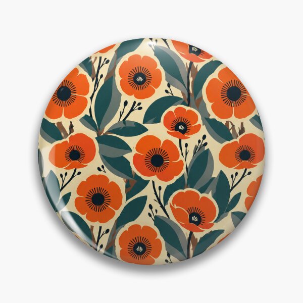 Item preview,  Bold 70s Floral Print for Home Refresh designed and sold by mittie101.