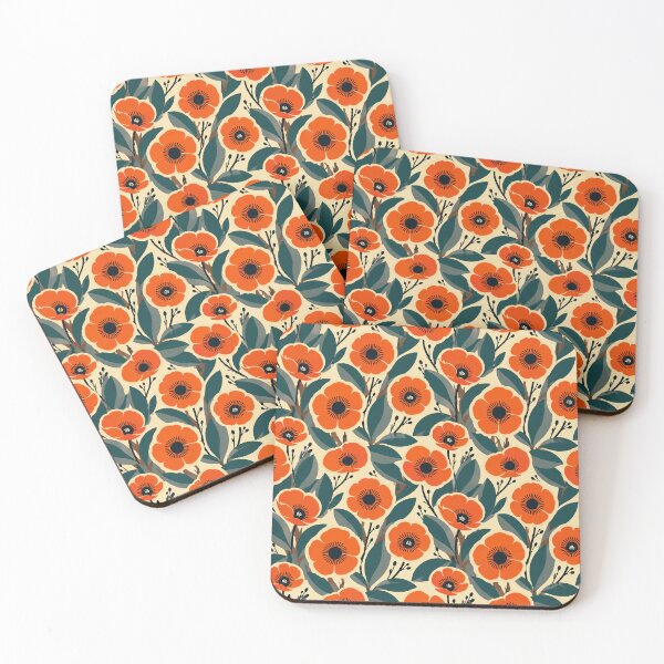 Item preview,  Bold 70s Floral Print for Home Refresh designed and sold by mittie101.