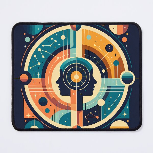 Item preview, Geometric Astrology Twin Profile Star Chart designed and sold by InkSmithery.