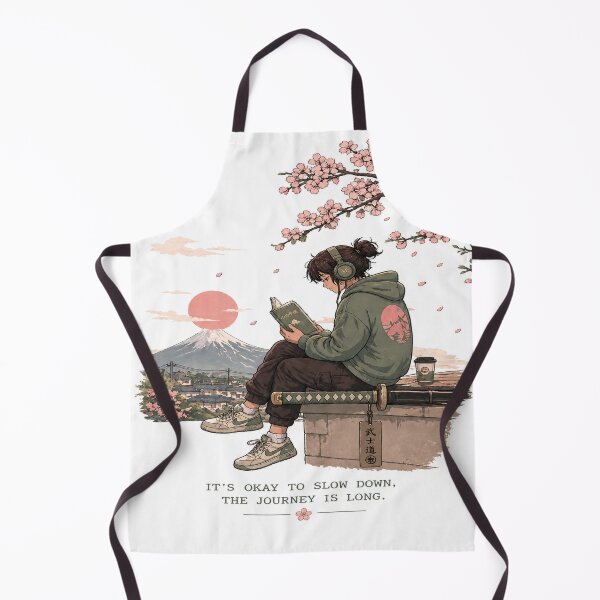 Item preview, It’s Okay To Slow Down Lo-Fi Katana Reader designed and sold by SSVSTICKERS.