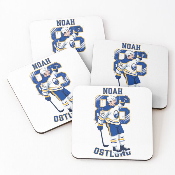 Item preview, ​Noah Ostlund #86 - Buffalo Sabres - Retro Style Hockey Art designed and sold by Thogan0416.