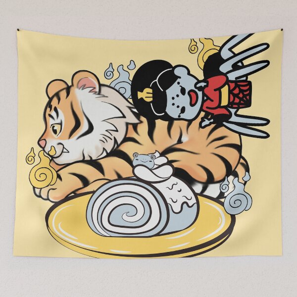 Item preview, Kawaii Tiger and Jorogumo Spider Spirit designed and sold by Kanniax.