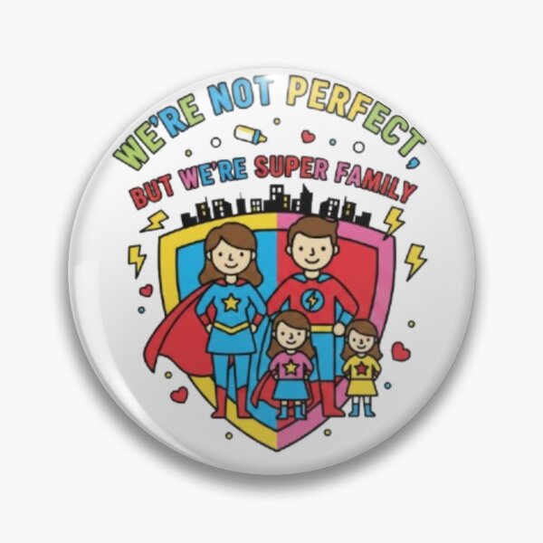Item preview, WE ARE NOT PERFECT, BUT WE ARE SUPER FAMILY designed and sold by SquadWearCo.