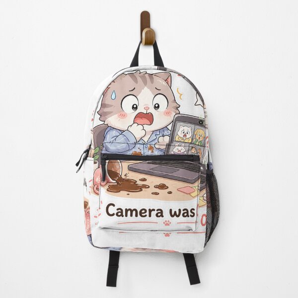 Item preview, Cat Online Meeting Camera Was On Work Panic Moment designed and sold by Sadia Jannat.