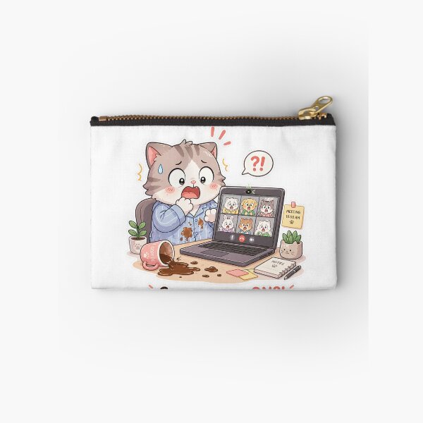 Item preview, Cat Online Meeting Camera Was On Work Panic Moment designed and sold by Sadia  Jannat.