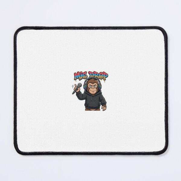 Item preview, Mic Drop Monkey Sticker | Rapper Meme | Hip Hop Attitude Cartoon designed and sold by Newkidshub.