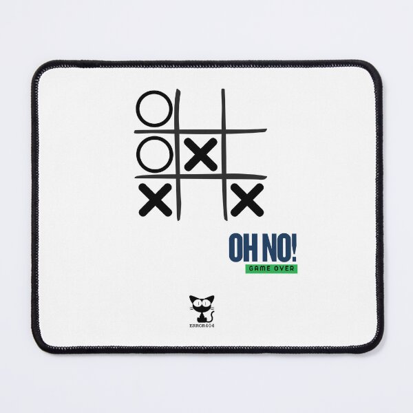 Item preview, Oh No! Game Over - Funny Tic-Tac-Toe Failure designed and sold by Error404!.