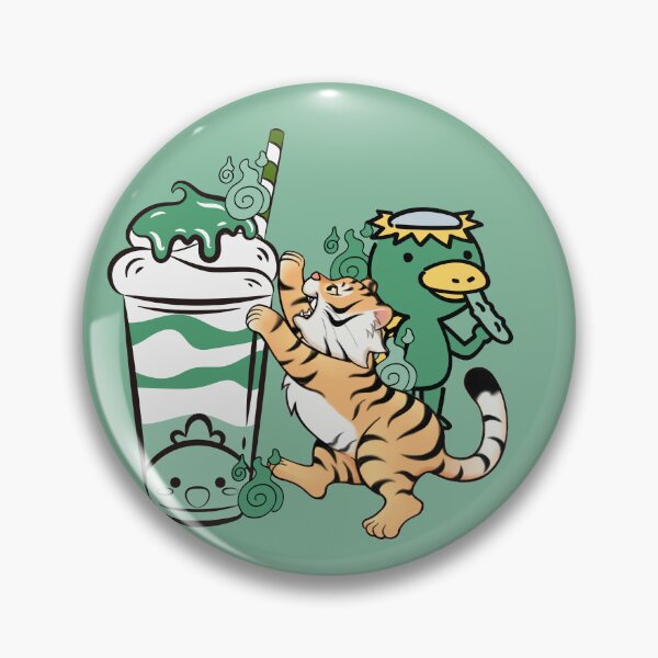 Item preview, Kawaii Tiger and Matcha Milkshake Kappa designed and sold by Kanniax.