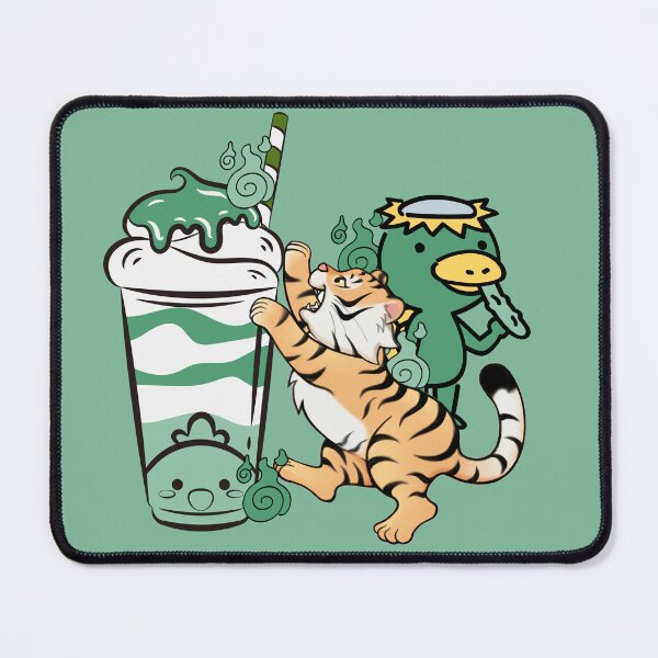 Item preview, Kawaii Tiger and Matcha Milkshake Kappa designed and sold by Kanniax.
