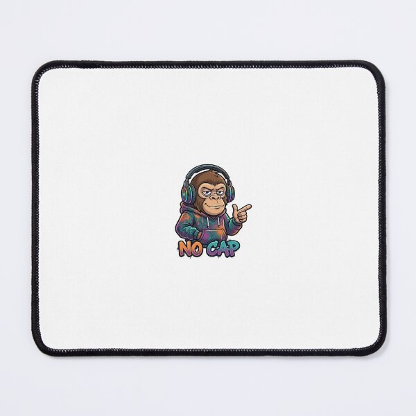 Item preview, No Cap Monkey Sticker | Rapper Meme | Cool Street Cartoon designed and sold by Newkidshub.