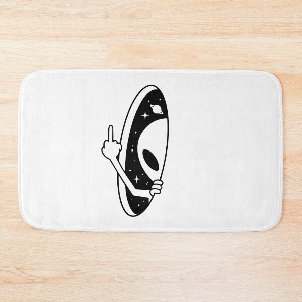 Item preview, Funny Alien Peeking Through Portal – Minimalist UFO Space Art & Sci-Fi Gift designed and sold by LoFi-OG.