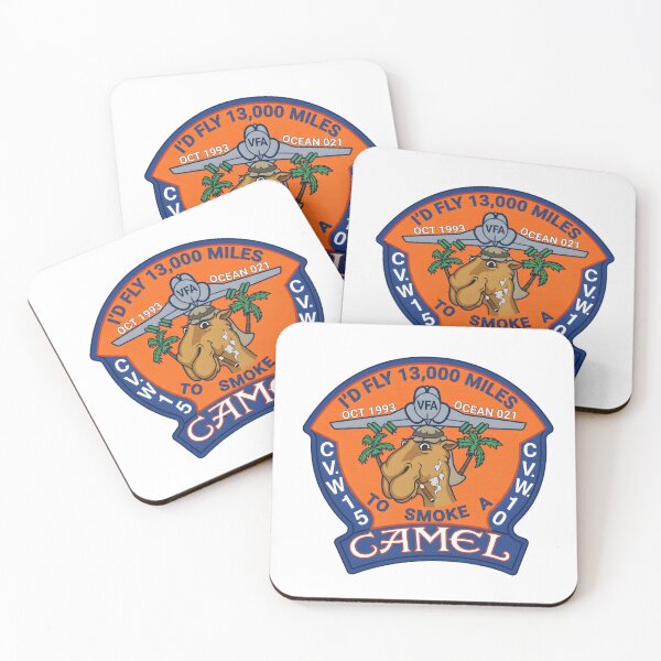 Item preview, VFA "I'd Fly 13,000 Miles to Smoke a Camel" Commemorative Patch designed and sold by CharlieDesings.