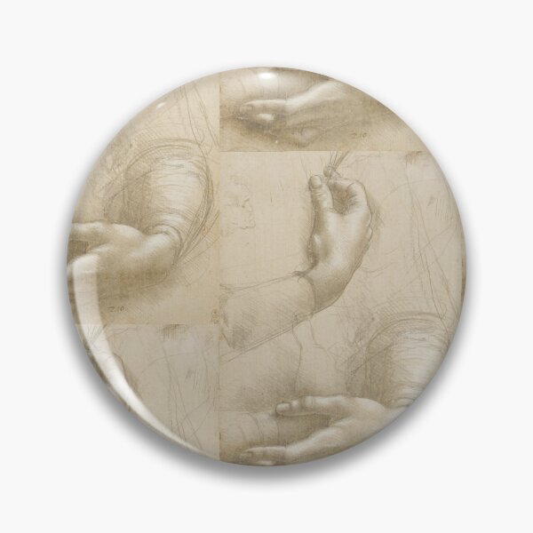 Item preview, A Study of a Woman’s Hands by Leonardo da Vinci: Renaissance Drawing Poster designed and sold by artofuniverse.
