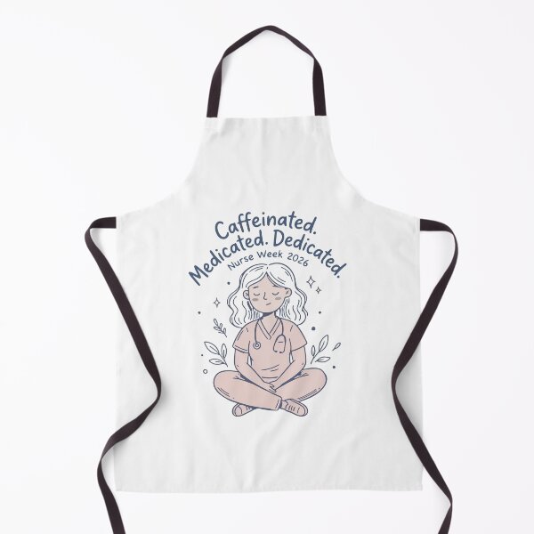 Item preview, Caffeinated Medicated Dedicated Nurse — Funny Nurse Week 2026 Gift | Nurse Coffee Mug Shirt designed and sold by KiwyStudio.