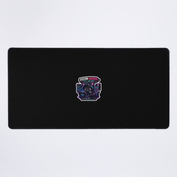 Item preview, System Hacked… Still Confused Funny Cyberpunk Cat Sticker | Cute Hacker Cat Meme | Neon Kawaii Tech Aesthetic designed and sold by Digital_products_0111.