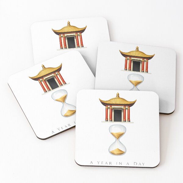 Item preview, Surreal Floating Temple and Hourglass Art designed and sold by agearb.