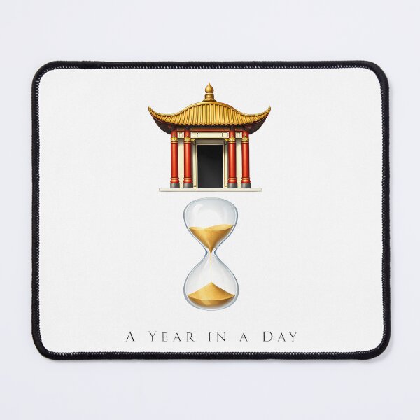 Item preview, Surreal Floating Temple and Hourglass Art designed and sold by agearb.