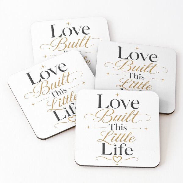 Item preview, Love Built This Little Life – Meaningful Couple and Family Quote designed and sold by AbsheerDesign.