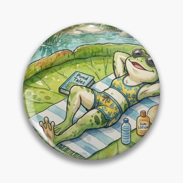 Item preview, Sunbathing frog designed and sold by The King's general goods.