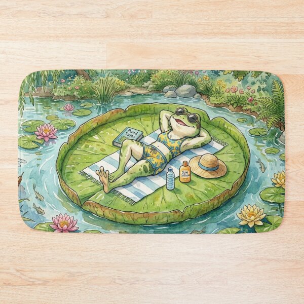 Item preview, Sunbathing frog designed and sold by The King's general goods.