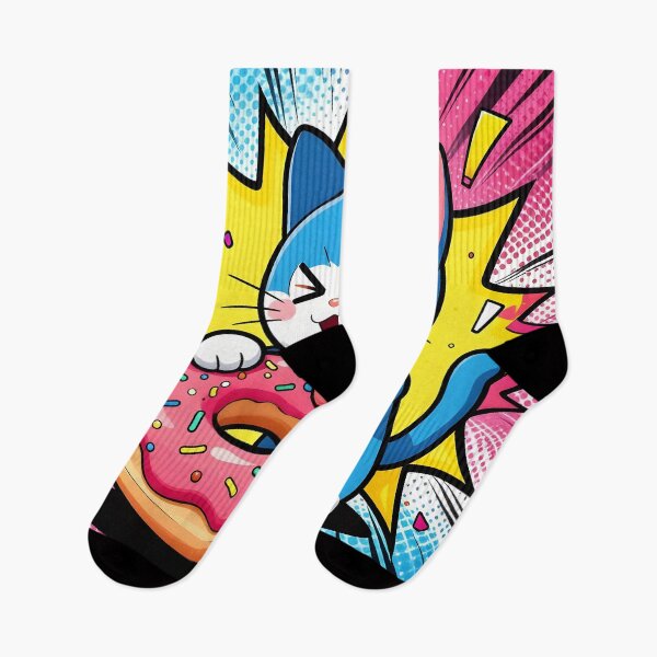 Item preview, Cartoon Cat with Donut Delight designed and sold by Shelley Loewnau-Jones Studio.