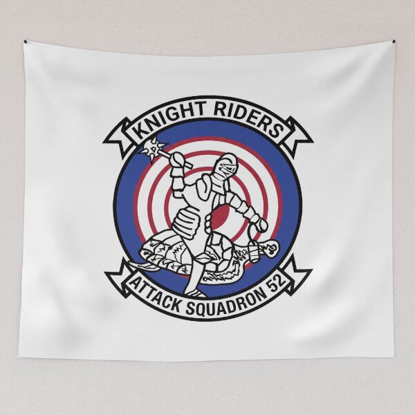 Item preview, Official Insignia of Attack Squadron 52 (VA-52) "Knight Riders" designed and sold by CharlieDesings.