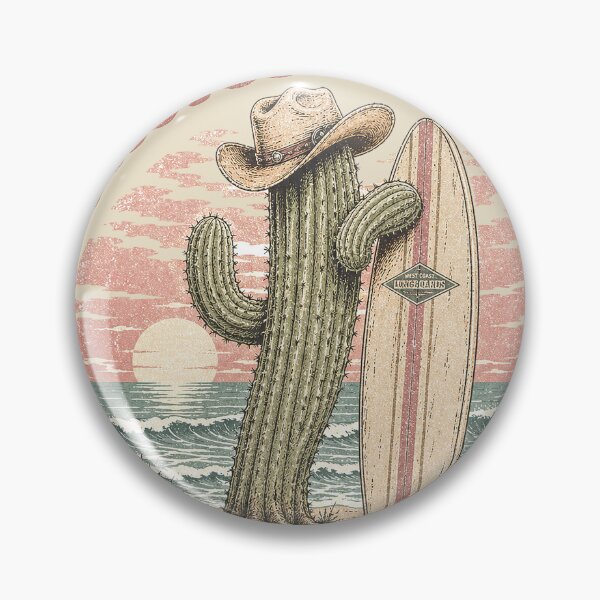 Item preview, Cactus Surf Club - Retro Desert Beach Sunset designed and sold by rygenr8.