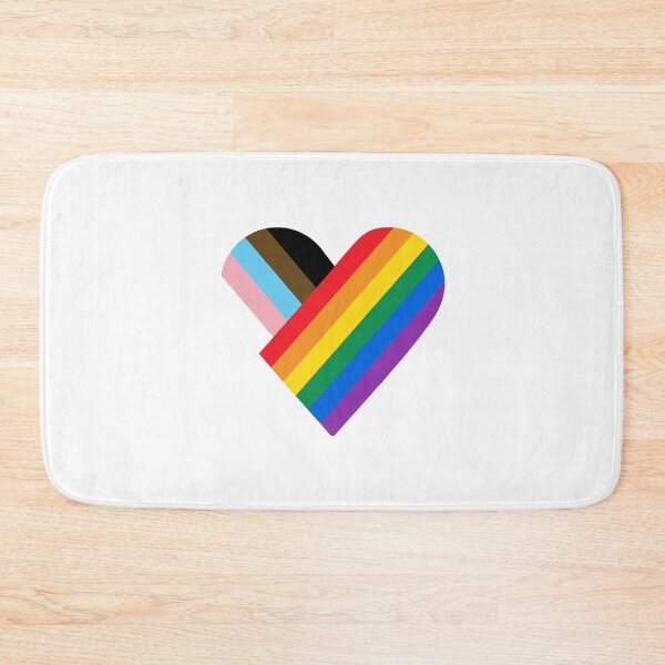 Item preview, Progress Pride Rainbow Heart Sticker designed and sold by KrisGraphic45.