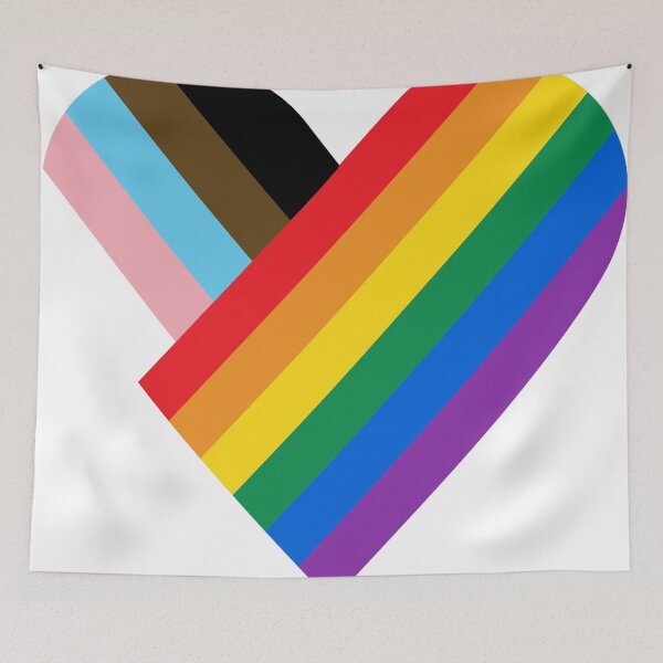 Item preview, Progress Pride Rainbow Heart Sticker designed and sold by KrisGraphic45.