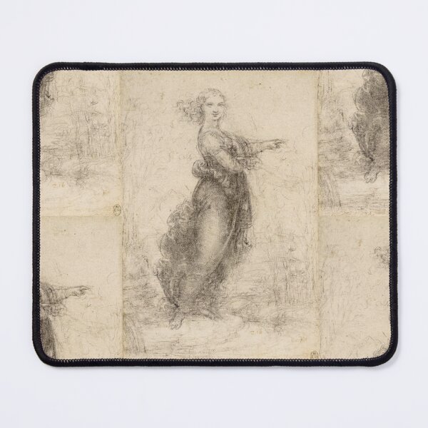 Item preview, A Woman in a Landscape by Leonardo da Vinci: High Renaissance Drawing Poster designed and sold by artofuniverse.