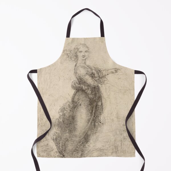 Item preview, A Woman in a Landscape by Leonardo da Vinci: High Renaissance Drawing Poster designed and sold by artofuniverse.