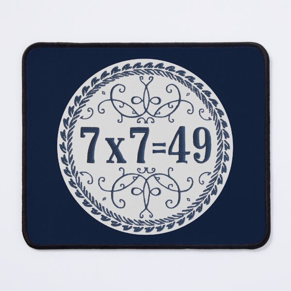 Item preview, 7x7=49 Meme Vintage Floral Crest  designed and sold by SHELOPS.