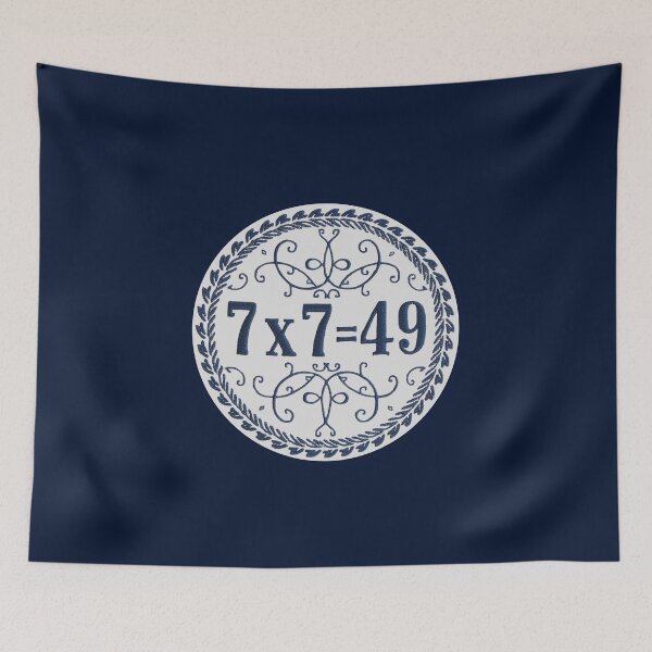 Item preview, 7x7=49 Meme Vintage Floral Crest  designed and sold by SHELOPS.